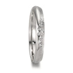 Alliance Platine 950 Diamant 0.035 ct, 7 Pierres, w-si