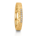 Alliance Or jaune 18K Diamant 0.063 ct, 7 Pierres, w-si