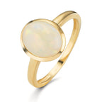 Bague Or jaune 9K Opale