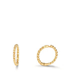 Créoles à charnières Or jaune 18K