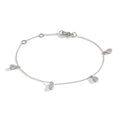 Bracelet Or blanc 18K Diamant 0.32 ct, 36 Pierres, w-si 16-19 cm