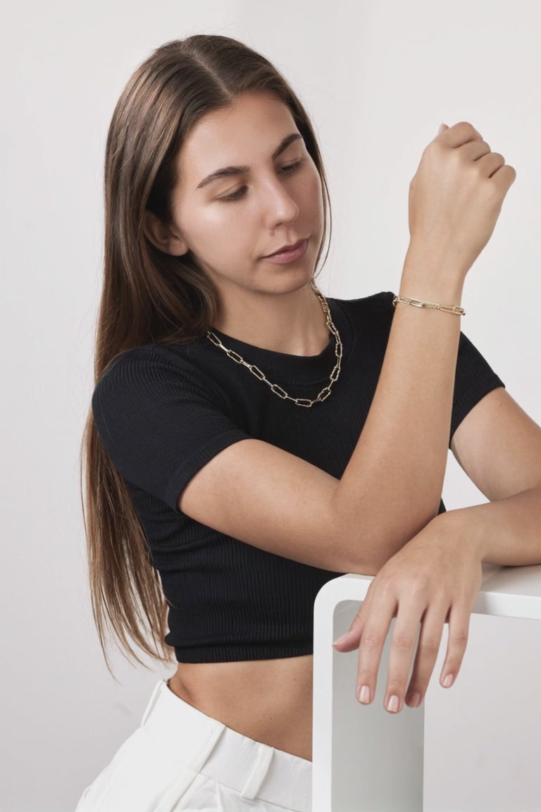 Armband Edelstahl gelb IP beschichtet