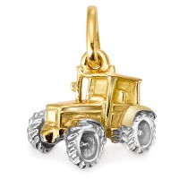 Pendentif Or jaune 375/9 ct. Tracteur-173200