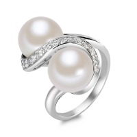 Fingerring  Ring Silber mit Perlen-356348