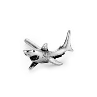 Clous d'oreille à l'unité Argent requin-505119