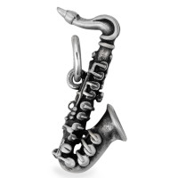 Pendentif Argent Patinée saxophone-524504