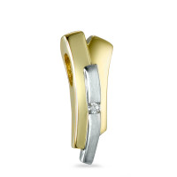 Pendentif Or jaune 750/18 ct. Diamant 0.02 ct bicolore Rhodié-531088