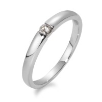 Bague solitaire Or blanc 750/18 ct. Moissanite-532477