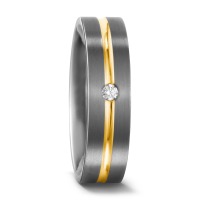 Alliance Titane, Or jaune 750/18 K Diamant 0.03 ct, w-si-536850