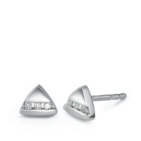 Clous d'oreilles Or blanc 750/18 ct. Diamant 0.05 ct-539189