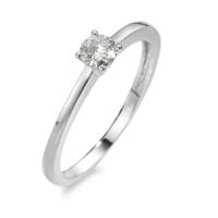 Bague solitaire Or blanc 750/18 ct. Moissanite-541461