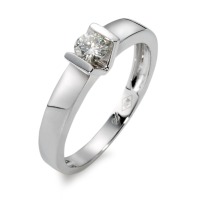 Bague solitaire Or blanc 750/18 ct. Moissanite-541462