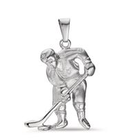 Pendentif Argent Rhodié Hockey sur Glace-544416