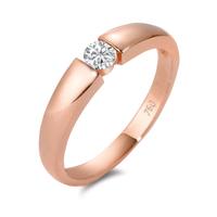 Bague solitaire Or rouge 750/18 K Moissanite-548580