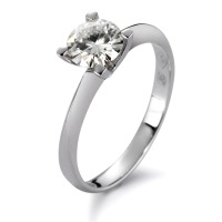 Bague solitaire Or blanc 750/18 ct. Moissanite-551818