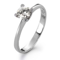 Bague solitaire Or blanc 750/18 ct. Moissanite-551874
