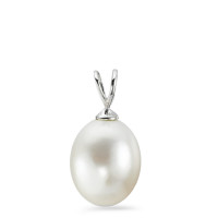Pendentif Or blanc 585/14 K perle d'eau douce-556356