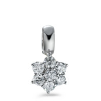 Pendentif Or blanc 750/18 K Diamant blanc, 0.50 ct, 7 Pierres, brillant, w-si-558188