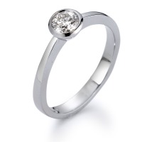 Solitär Ring 750/18 K Weissgold Diamant weiss, 0.33 ct, Brillantschliff, w-si-558244