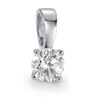 Pendentif Or blanc 750/18 K Diamant blanc, 0.50 ct, brillant, w-si, GIA-558306