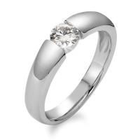 Bague solitaire Or blanc 750/18 ct. Moissanite-560513
