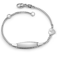Bracelet avec gravure Argent Rhodié 12-14 cm-560560