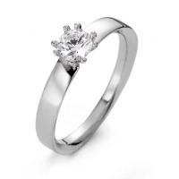 Bague solitaire Or blanc 375/9 ct. Moissanite-561819