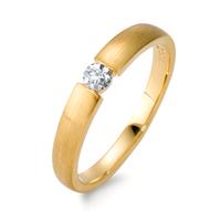 Solitär Ring 750/18 K Gelbgold Diamant 0.10 ct, w-si-563003