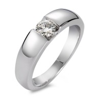 Bague solitaire Or blanc 750/18 ct. Moissanite-563480