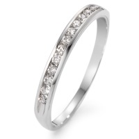 Memory Ring 750/18 K Weissgold Diamant weiss, 0.15 ct, 13 Steine, w-si-564565