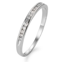 Memory Ring 750/18 K Weissgold Diamant weiss, 0.10 ct, 16 Steine, w-si-564566