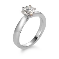 Solitär Ring 750/18 K Weissgold Diamant weiss, 0.75 ct, Brillantschliff, si, IGI Ø5.5 mm-566108