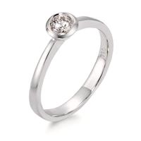 Solitär Ring 750/18 K Weissgold Diamant weiss, 0.33 ct, Brillantschliff, w-si-566132