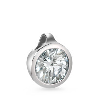 Pendentif Or blanc 750/18 ct. Diamant 0.5 ct Ø6.5 mm-566141