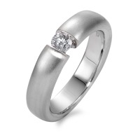 Solitär Ring 750/18 K Weissgold Diamant weiss, 0.25 ct, Brillantschliff, w-si-566155