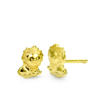 Clous d'oreilles Or jaune 375/9 K Lion-569595