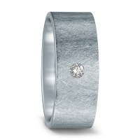 Fingerring Edelstahl Diamant 0.03 ct, w-si-570463
