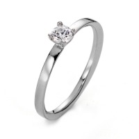 Bague solitaire Or blanc 375/9 ct. Moissanite-572329