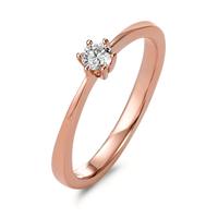 Bague solitaire Or rouge 750/18 ct. Diamant 0.15 ct-573423