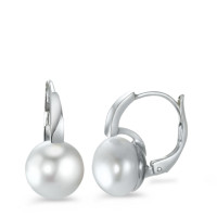 Pendant d'oreilles Or blanc 375/9 K perle d'eau douce-573950
