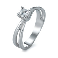 Bague solitaire Or blanc 375/9 ct. Moissanite-574381