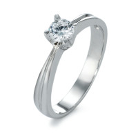 Bague solitaire Or blanc 375/9 ct. Moissanite-574382