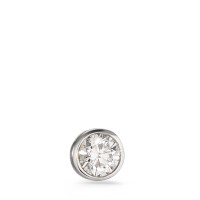 Pendentif Or blanc 750/18 K Diamant 0.50 ct, tw-si, GIA Ø6 mm-576704