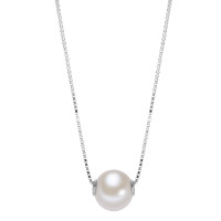 Collier Or blanc 750/18 K perle d'eau douce 42 cm-577489