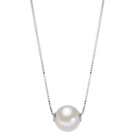 Collier Or blanc 750/18 K perle d'eau douce 42 cm-577490