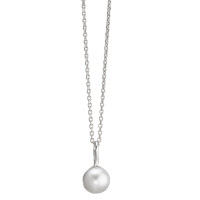 Chaînette avec pendentif Argent Rhodié perle d'eau douce 40-42 cm-585983