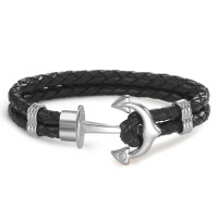 Bracelet Cuir, Acier inoxydable Ancre 20.5 cm-586289