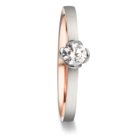 Bague solitaire Or rouge 750/18 ct., Or blanc 750/18 ct. Diamant 0.25 ct-586926