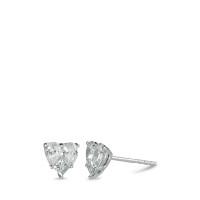 Clous d'oreilles Or blanc 750/18 K Diamant 0.48 ct-588616