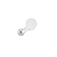 Piercing Labret Or blanc 750/18 K-590962